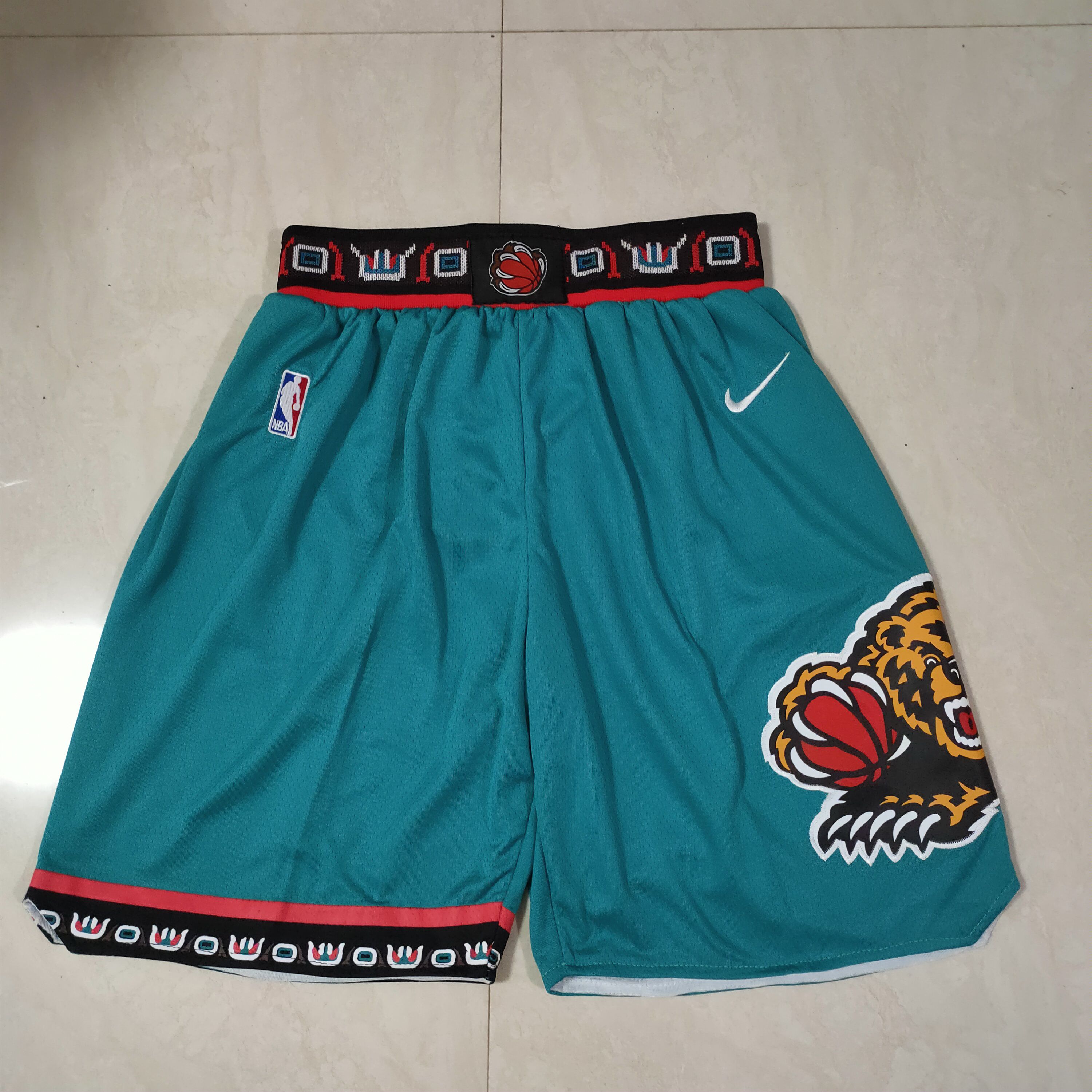 Men NBA Memphis Grizzlies Green Shorts 0416->memphis grizzlies->NBA Jersey